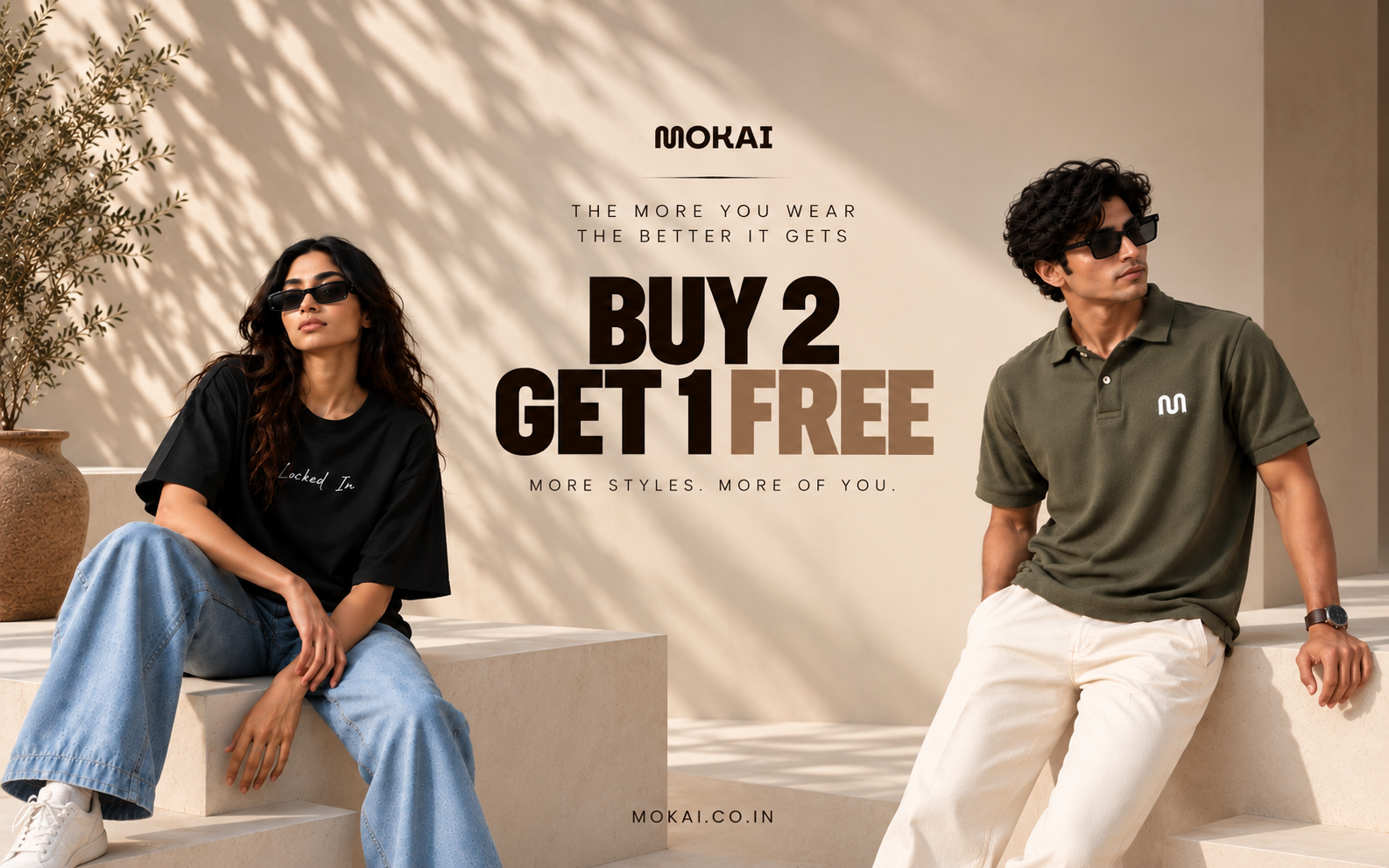 Mokai Buy 2 Get 1 Free — the more you wear, the better it gets