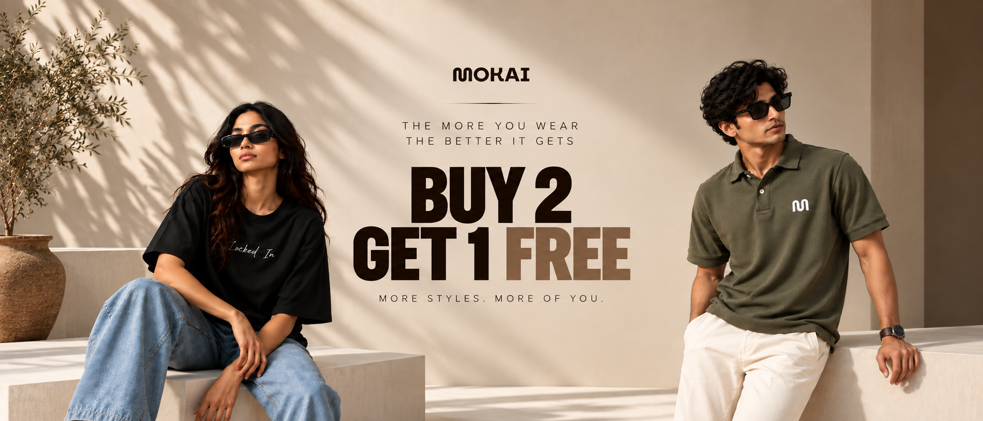 Mokai Buy 2 Get 1 Free — the more you wear, the better it gets